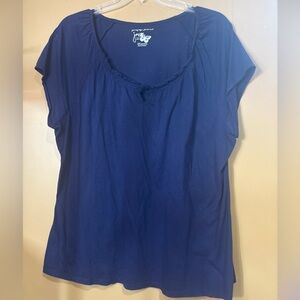 HC696 Womens Just My Style. SS Navy Blue Top 3xl 22/24 xxl